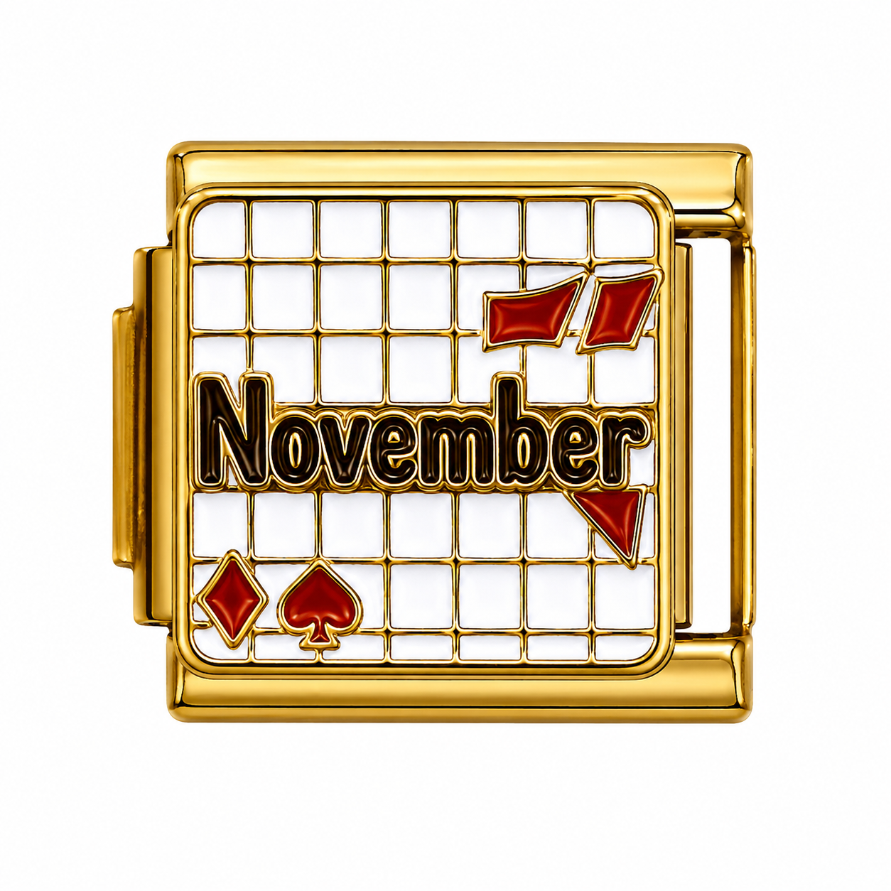 November Gold Italian Charm