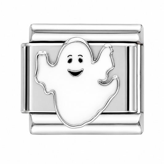 Silver Ghost Italian Charm