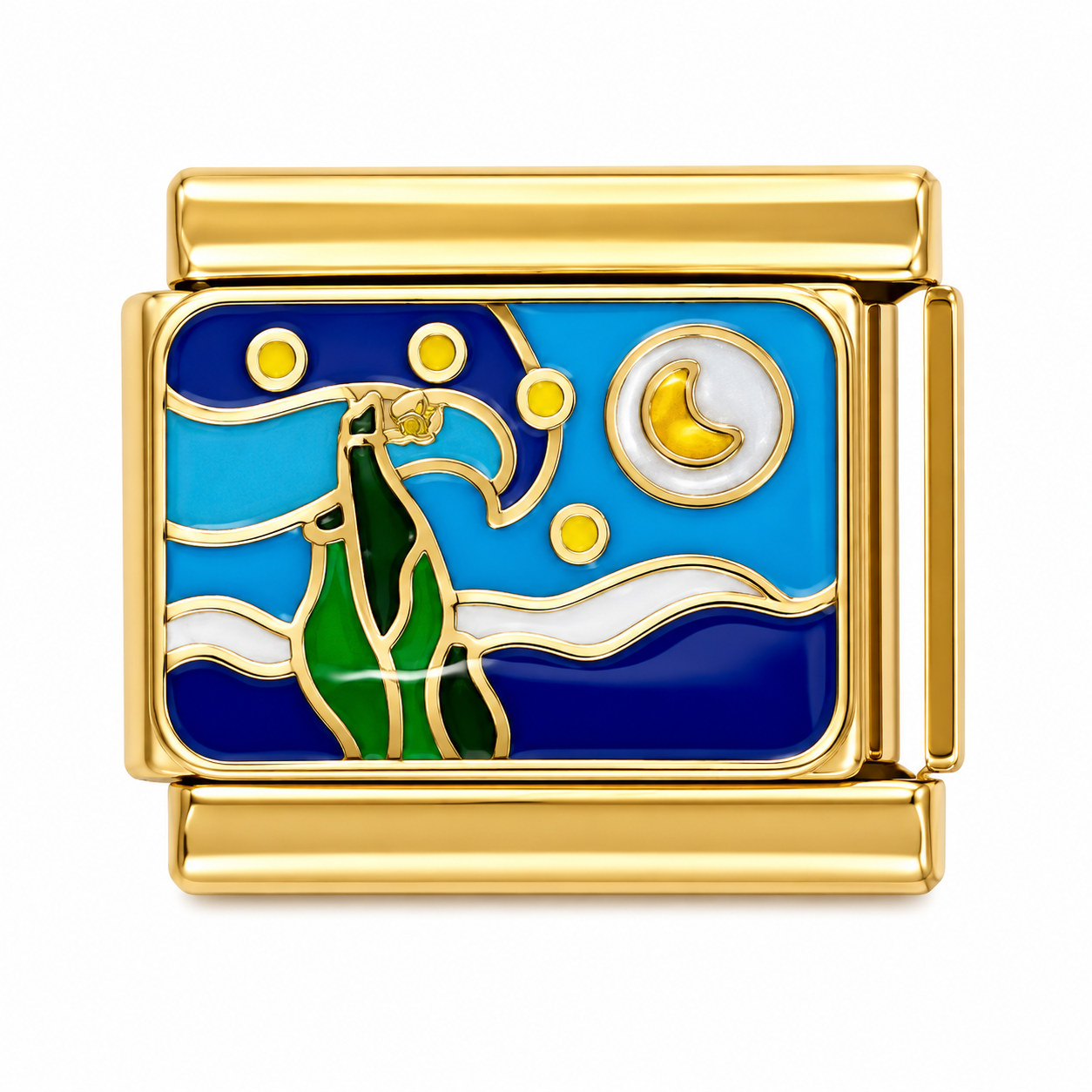 Ocean Life Gold Italian Charm