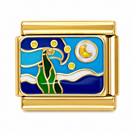 Ocean Life Gold Italian Charm