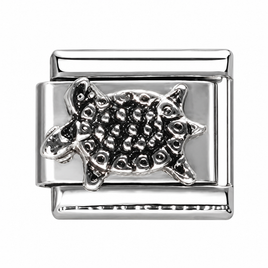 Turtle Silver Italian Charm