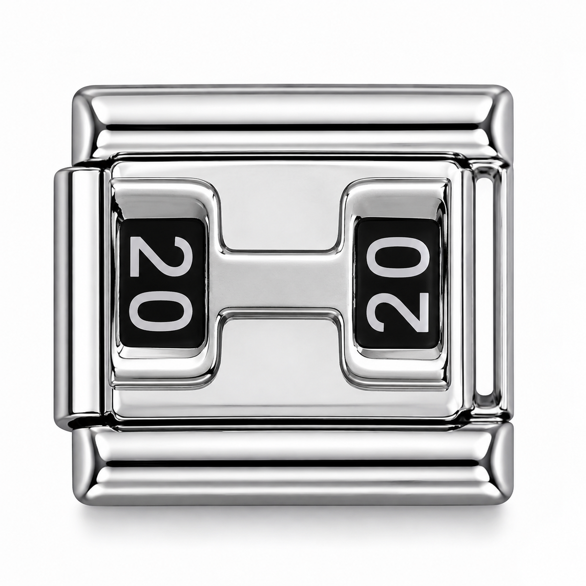 2020 Year Silver Italian Charm