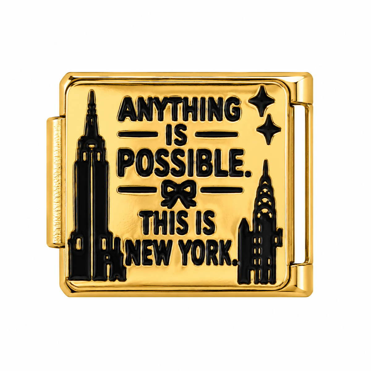 Anything Is Possible Gold Italian Charm