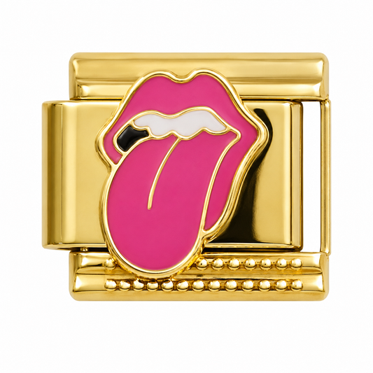 Rock On Gold Italian Charm