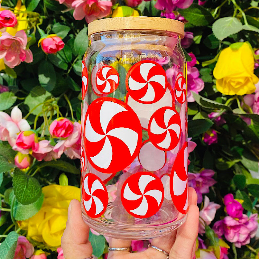 Peppermint Swirl Ice Coffee Cup