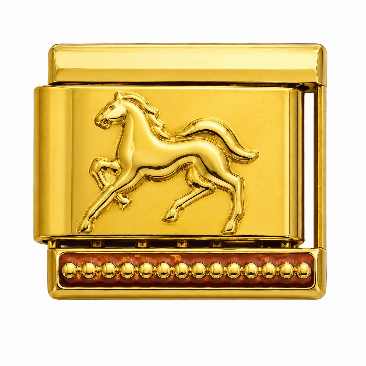 Horse Gold Italian Charm