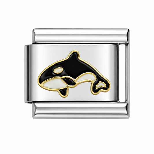 Orca Whale Italian Charm