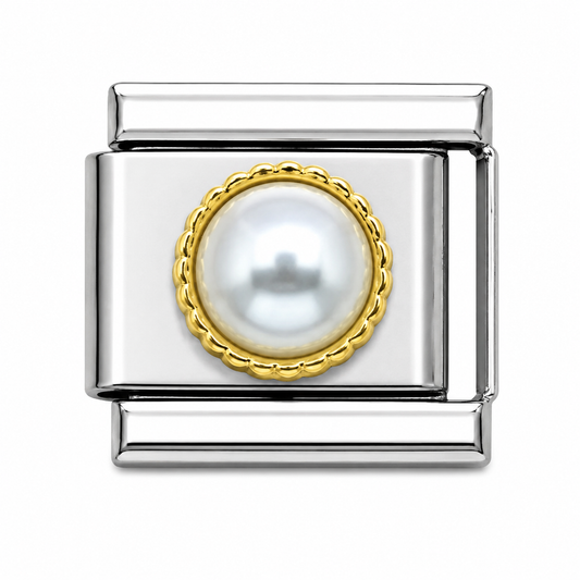 Pearl Italian Charm