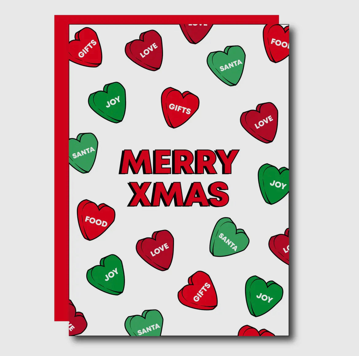 Hearts Christmas Card