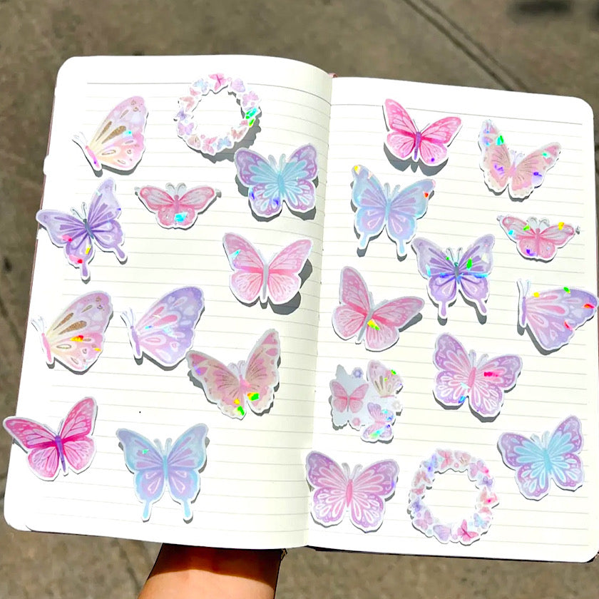Glitter Butterflies Mini Sticker Pack