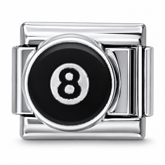 8 Ball Italian Charm
