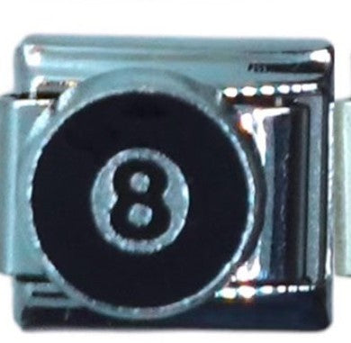 8 Ball Italian Charm