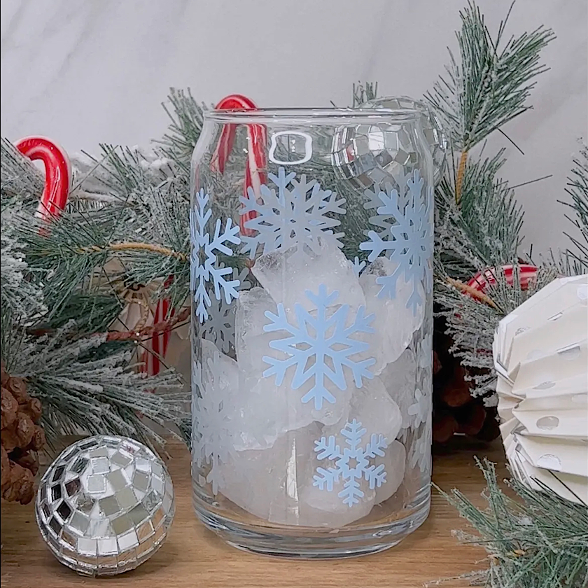 Snow Flakes Ice Coffee Cup