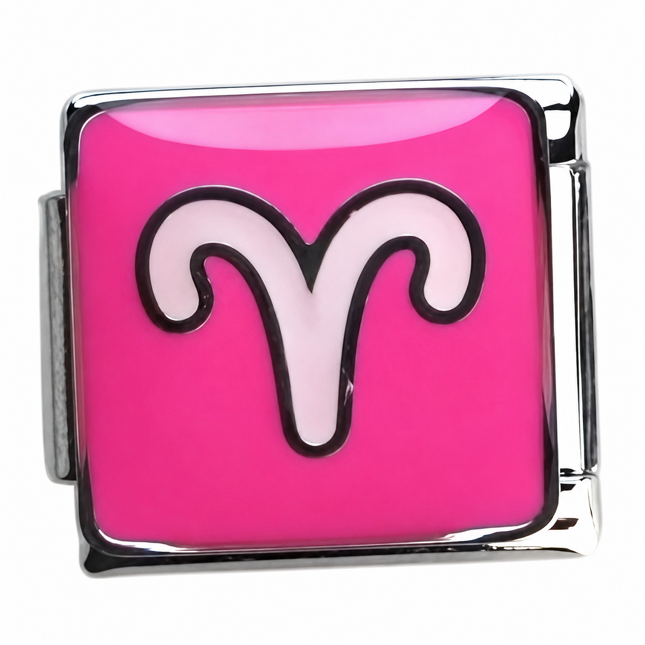 Aries Zodiac Silver Italian Charm