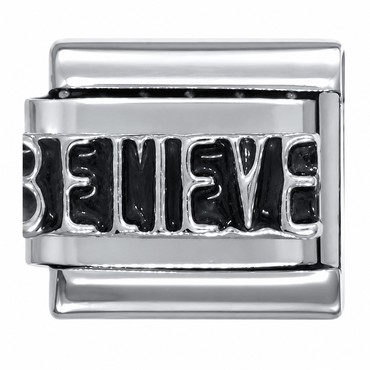 BELIEVE Word Italian Charm