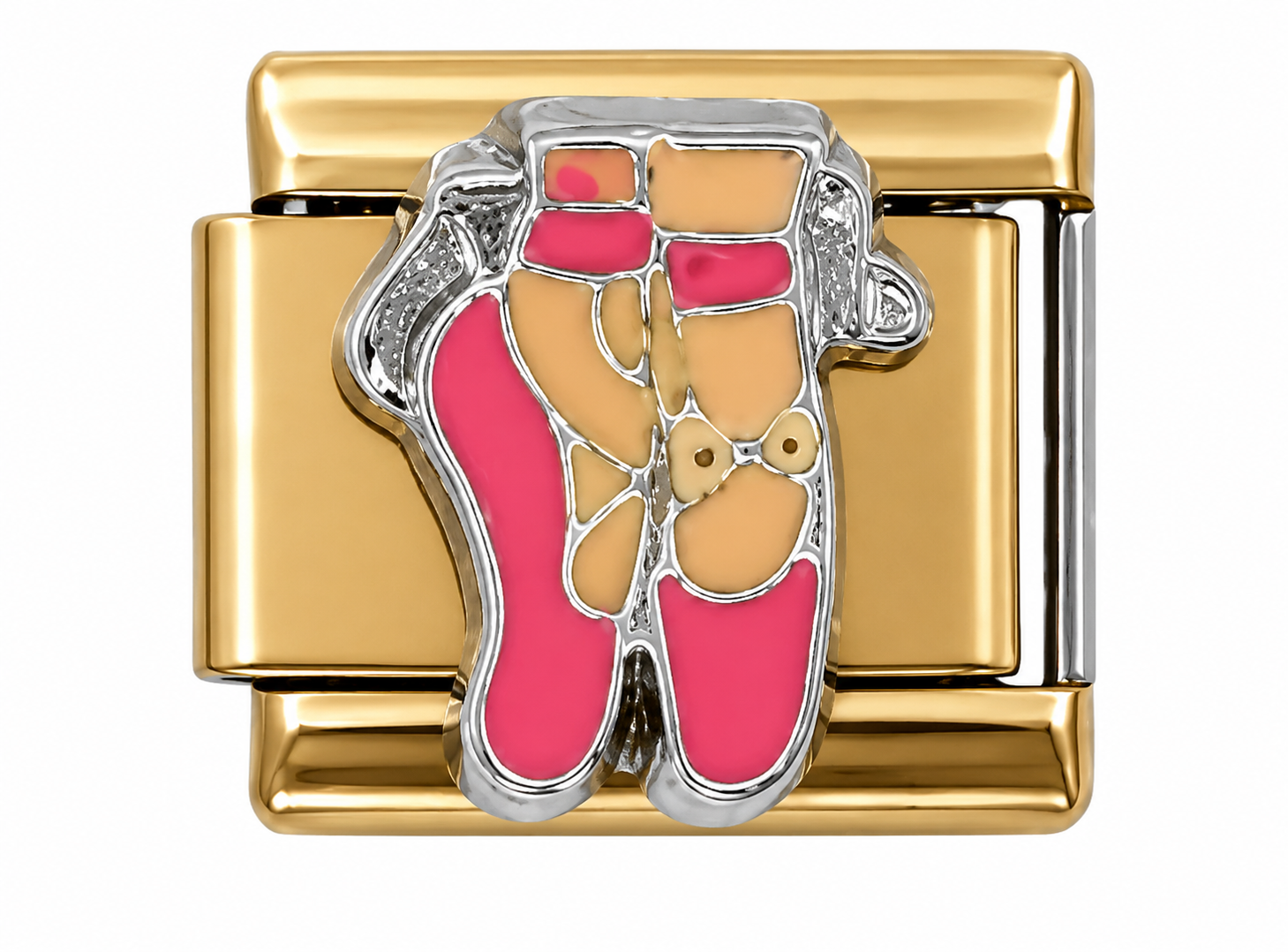 Ballet Slippers Gold Italian Charm