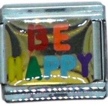 Be Happy Italian Charm