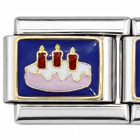 Birthday Cake Italian Charm