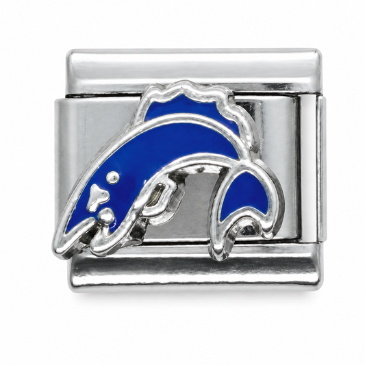 Blue Dolphin Italian Charm
