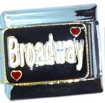 Broadway Hearts Italian Charm