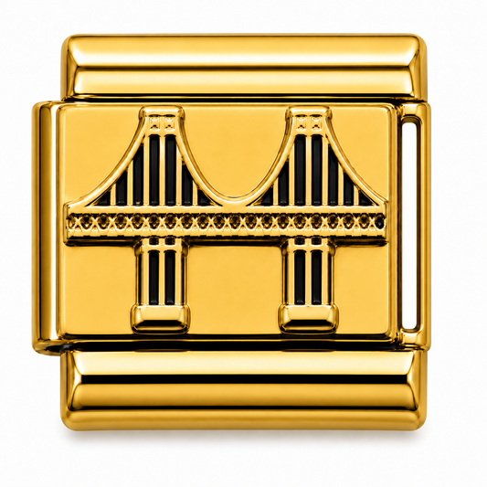 Brooklyn Bridge Gold Italian Charm