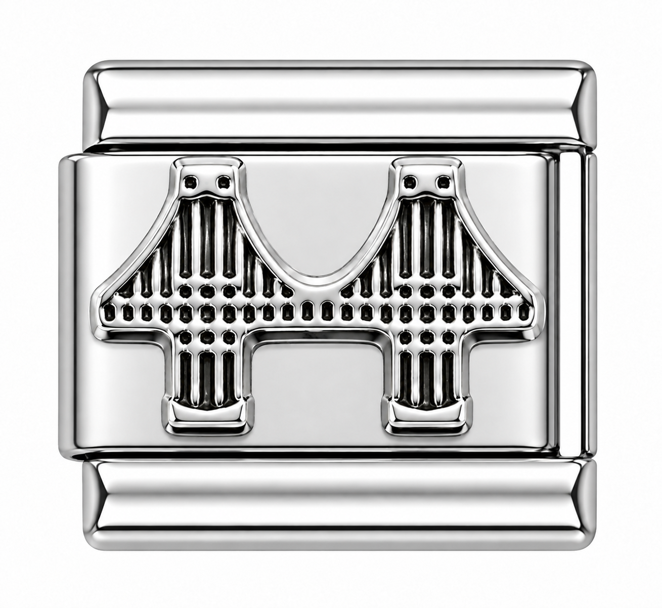 Brooklyn Bridge Silver Italian Charm