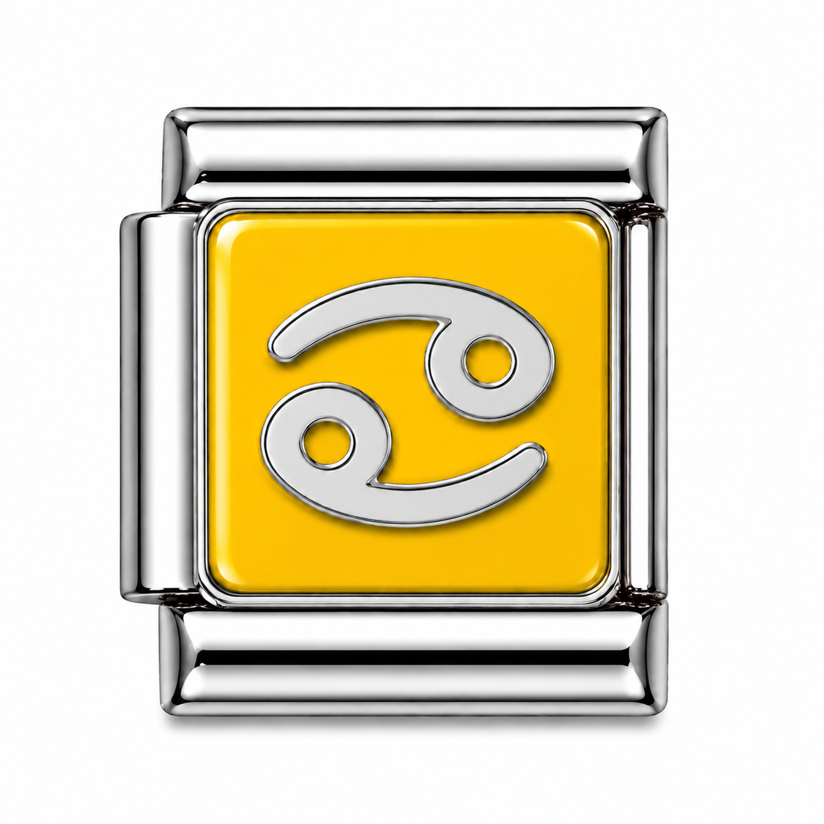 Cancer Zodiac Silver Italian Charm