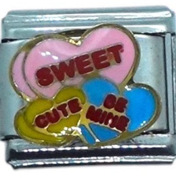 Candy Hearts Italian Charm