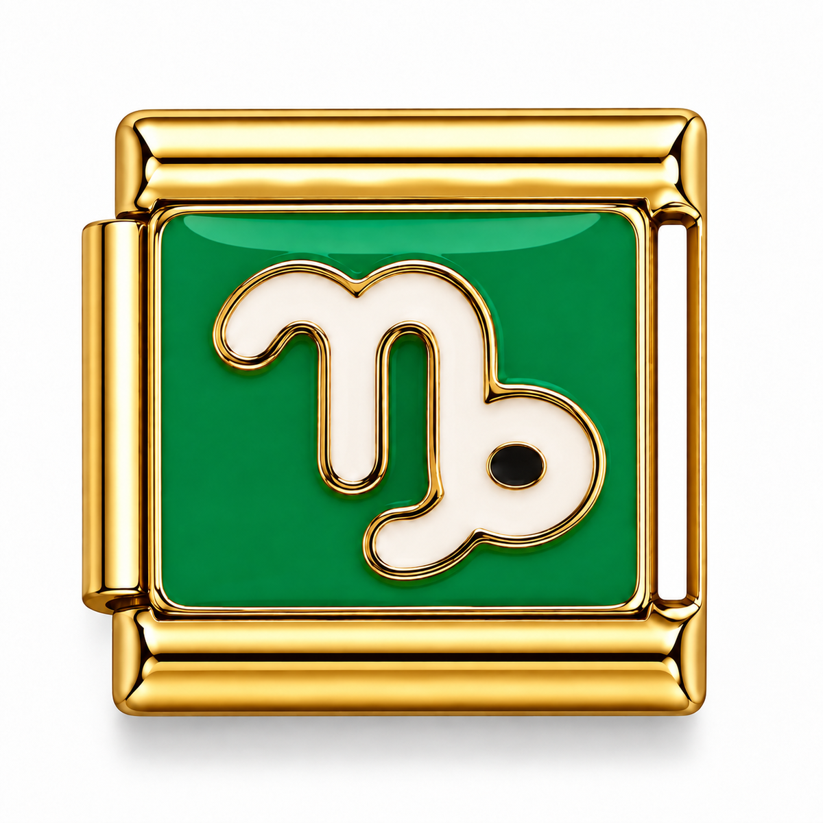 Capricorn Zodiac Gold Italian Charm