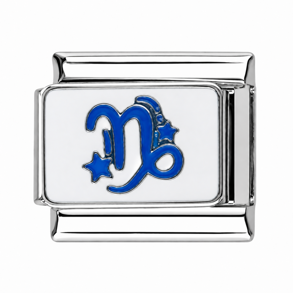 Capricorn Zodiac Silver Italian Charm