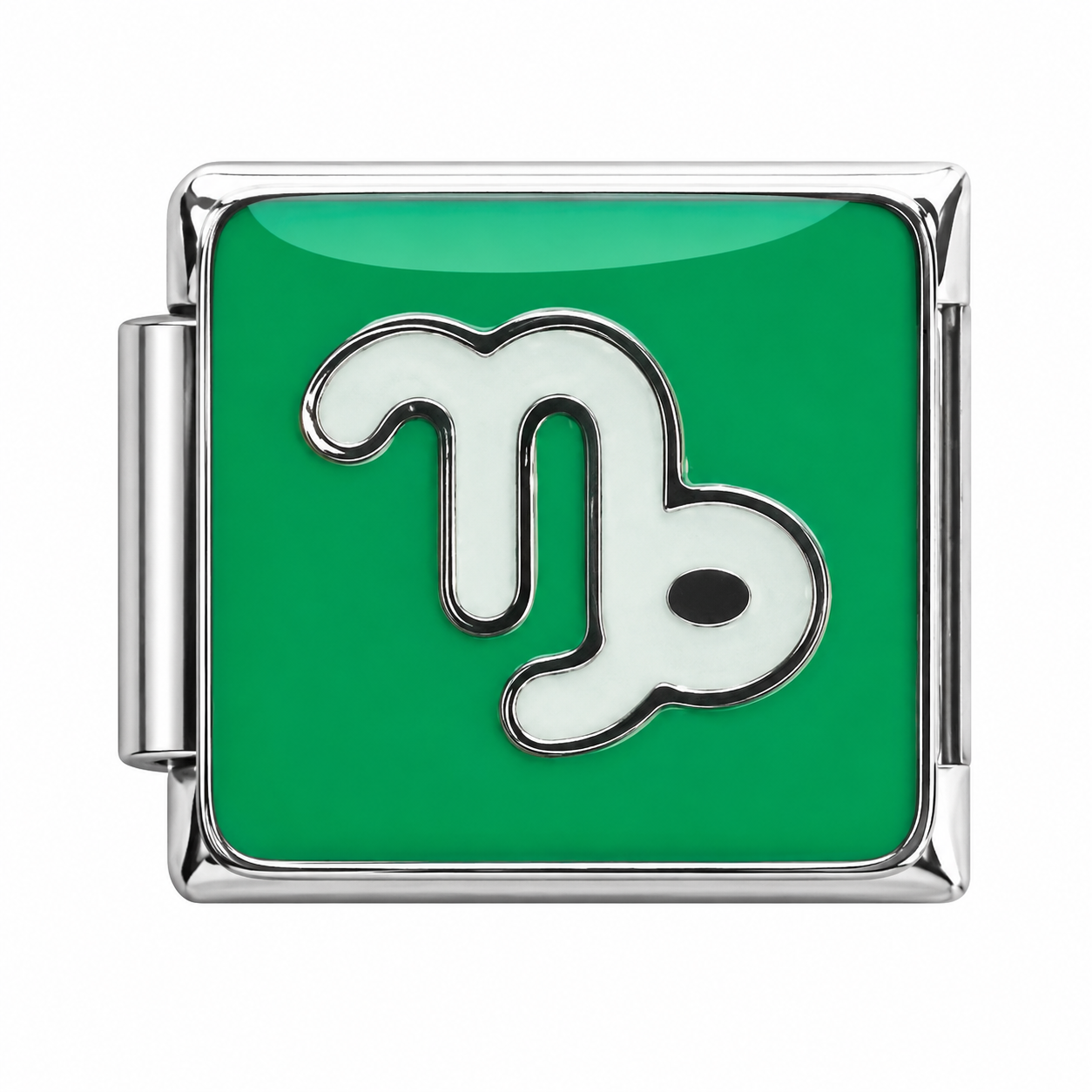 Capricorn Zodiac Silver Italian Charm
