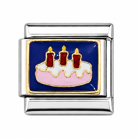 Birthday Cake Italian Charm