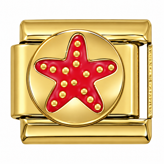 Starfish Gold Italian Charm