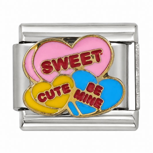 Candy Hearts Italian Charm