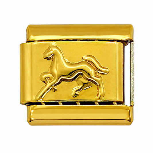 Horse Gold Italian Charm