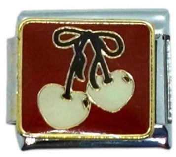Cherry Bow Italian Charm