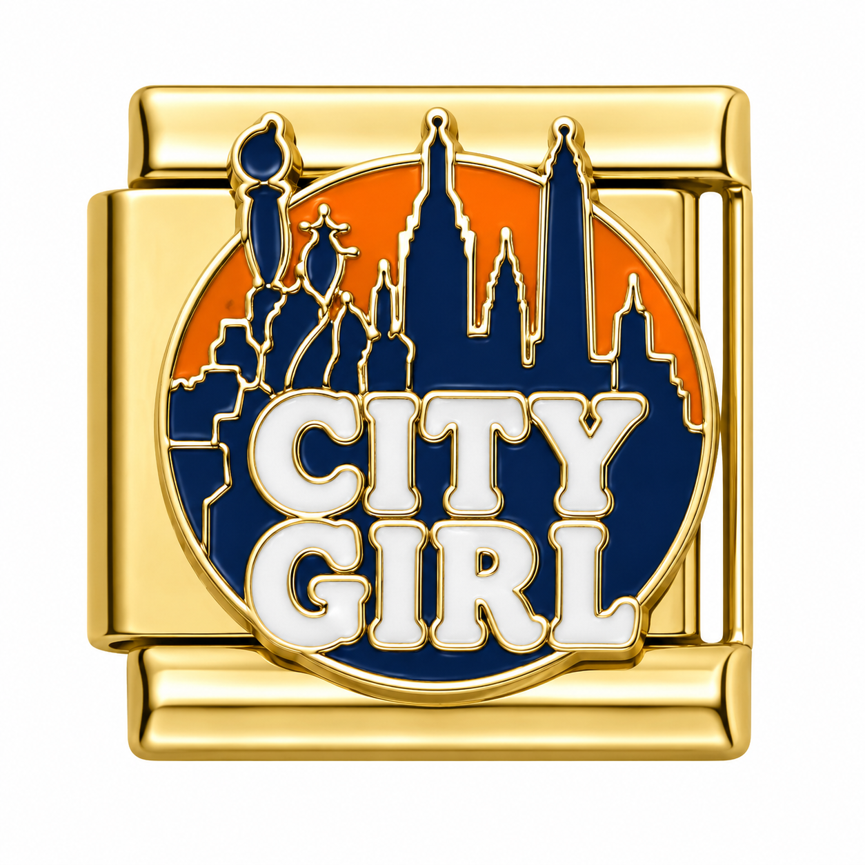 City Girl Gold Italian Charm