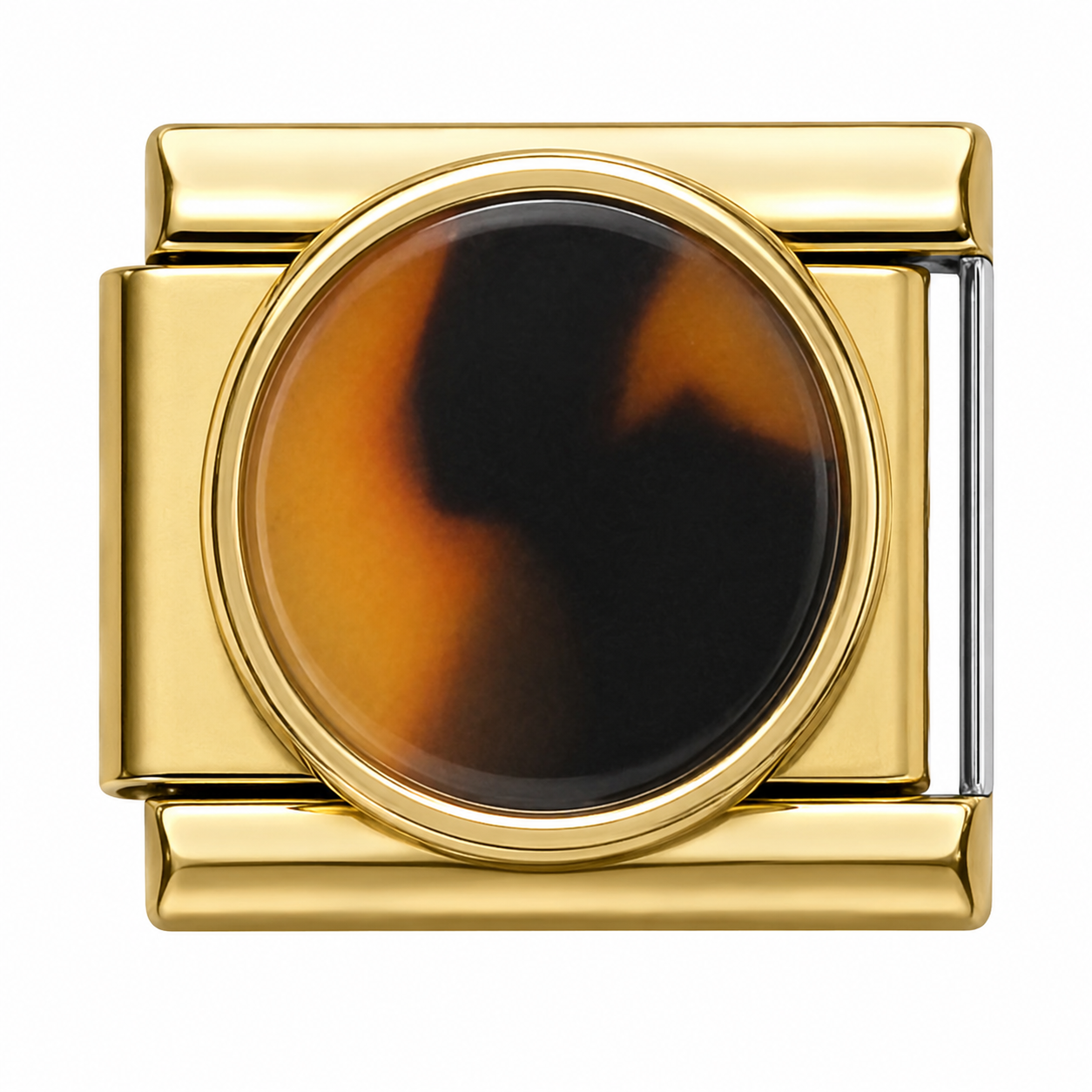 Classic Tortoiseshell Gold Italian Charm