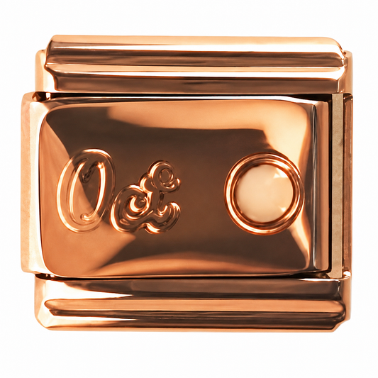 Copper and Gold Italian Charm