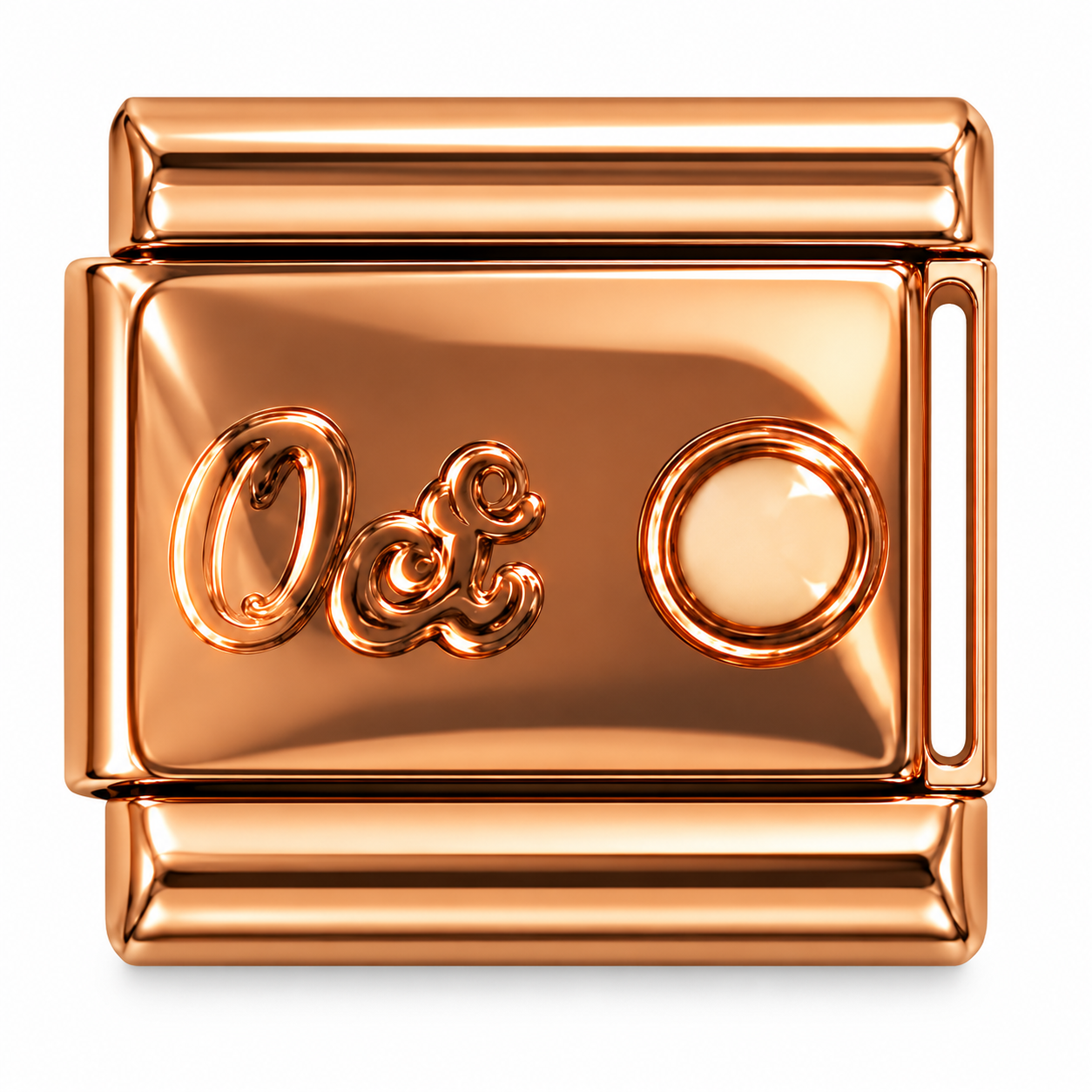 Copper and Gold Italian Charm