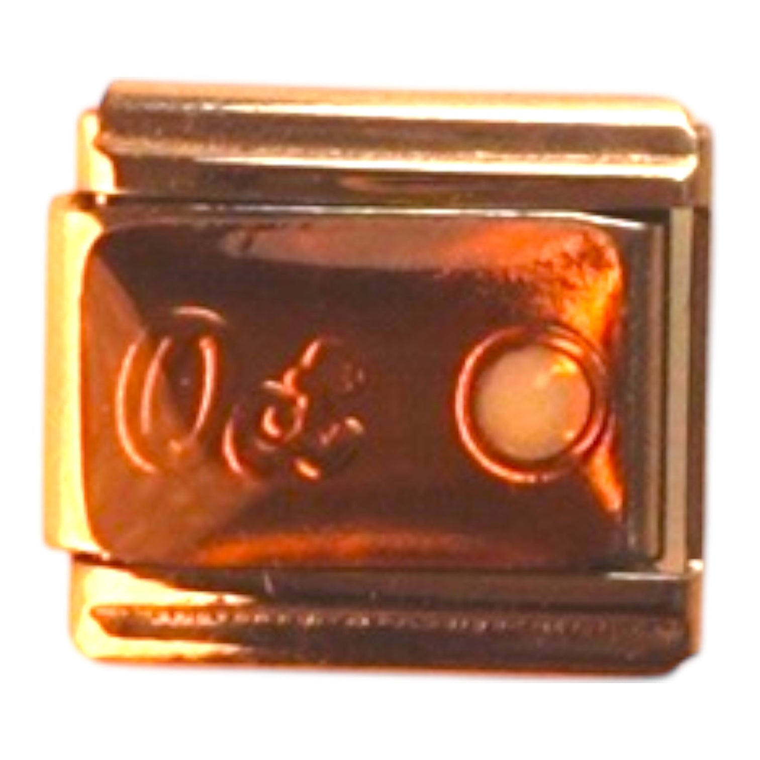 Copper and Gold Italian Charm
