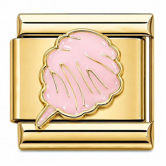 Cotton Candy Gold Italian Charm
