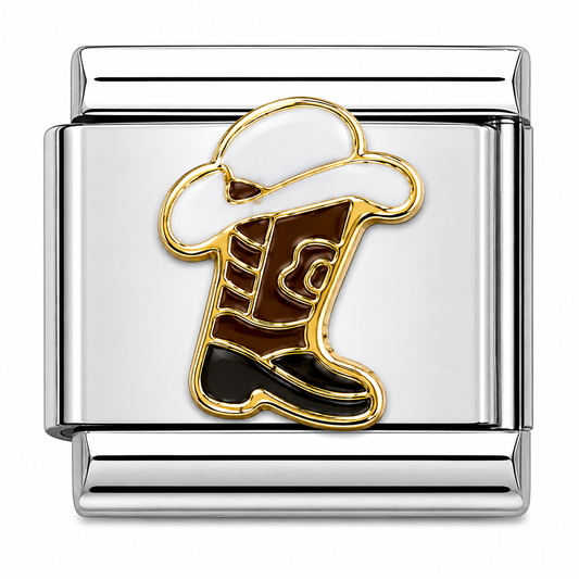 Cowboy Boot & Hat Italian Charm