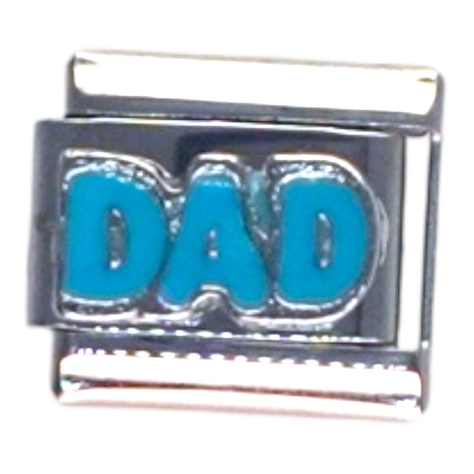 DAD Silver Italian Charm