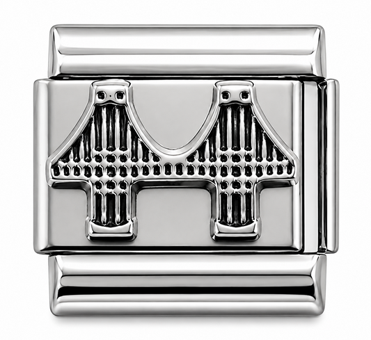 Brooklyn Bridge Silver Italian Charm