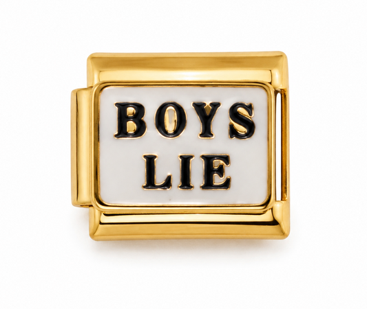 Boys Lie Gold Italian Charm