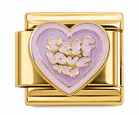 Self Love ❤️❤️❤️  Gold Italian Charm