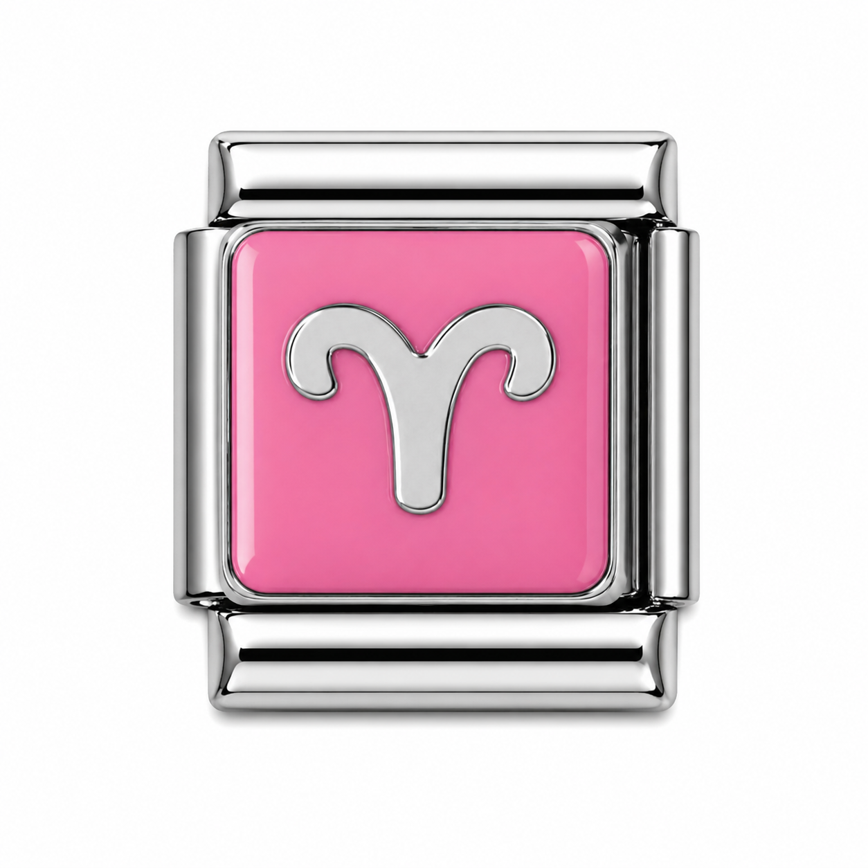Aries Zodiac Silver Italian Charm