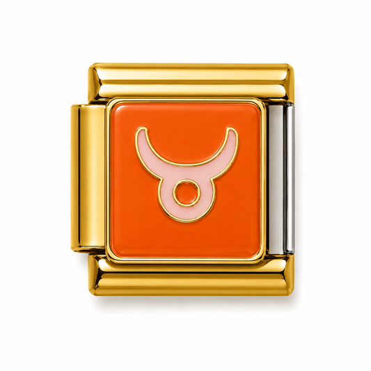 Taurus Zodiac Gold Italian Charm