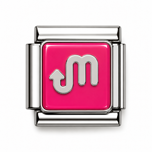 Scorpio Zodiac Silver Italian Charm